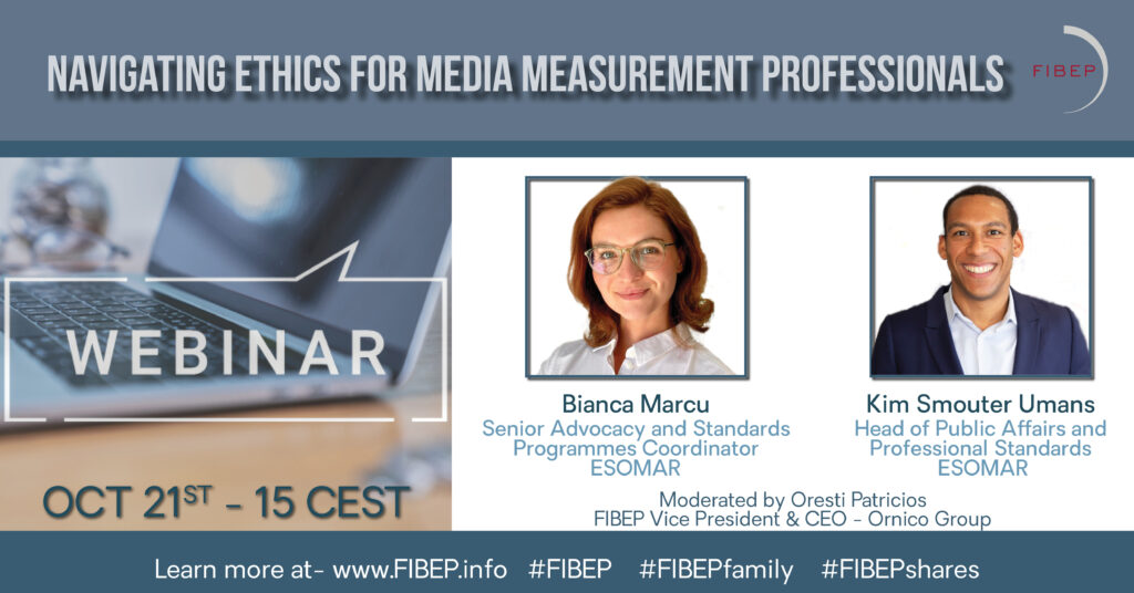 FIBEP Webinar on Navigating Ethics for Media Measurement Professionals